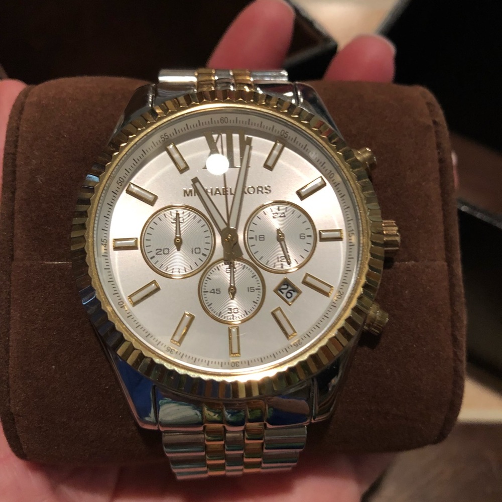 Michael Kors two toned watch
